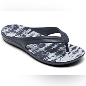 Skechers Women's Bay breeze Sunset Dreams Thong Sandal Navy 8 NWOT